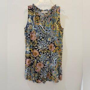 LOFT Multicolor Patterned Dress